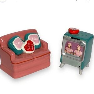 NIB I Love Lucy Collectible Salt & Pepper Shakers "Job Switching"